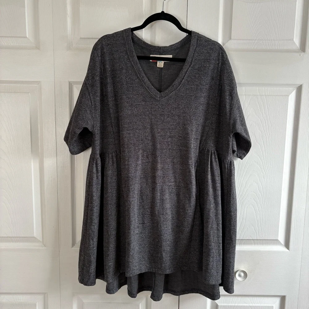 Free People Beach Slouchy Lounge Comfy‎ Oversized Cover Up Dress Gray XS Coastal